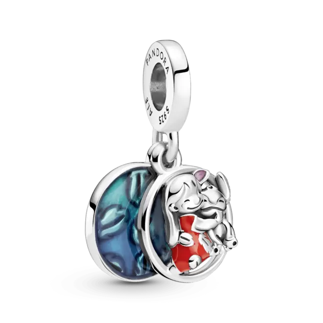 Charm Colgante Familia Lilo Y Stitch De Disney