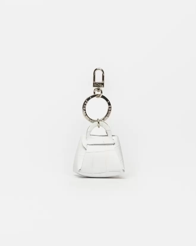 
                                    Llavero Mini Bag En Cuero Croco Mate                                
                                                                             / OUTLET /                                                              