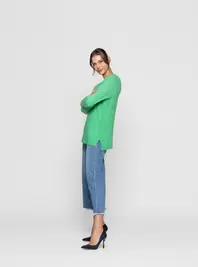 Sweater Mujer Geral Verde Lineatre