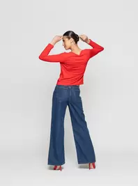 Polera Mujer Iris Rojo Lineatre