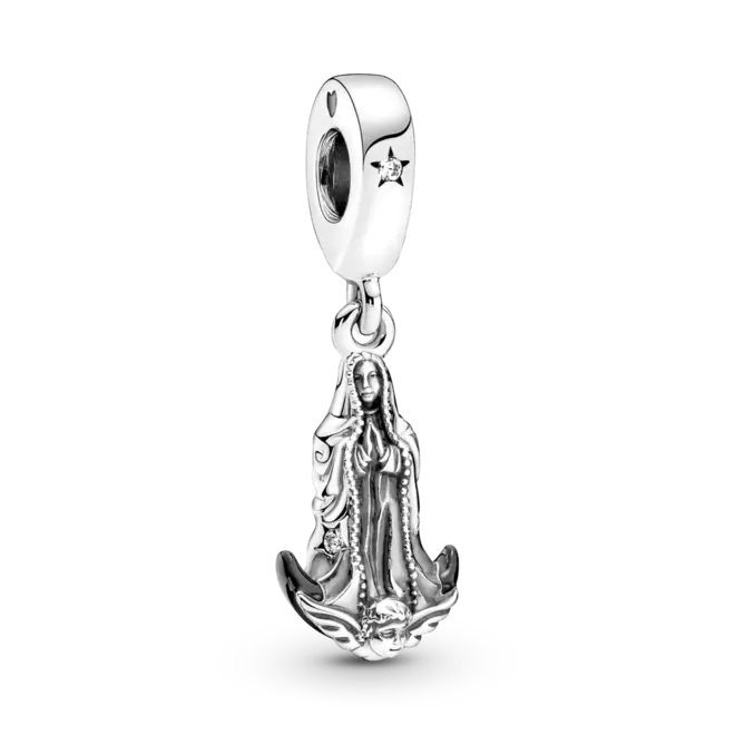 Charm Colgante En Plata De Ley Virgen De Guadalupe