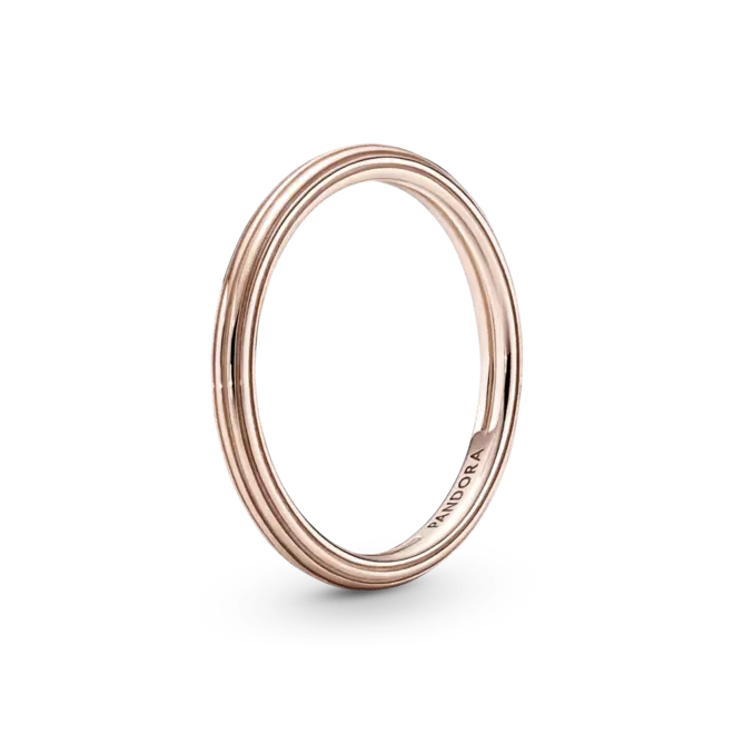 Anillo Recubrimiento en Oro Rosa De 14K Pandora Me