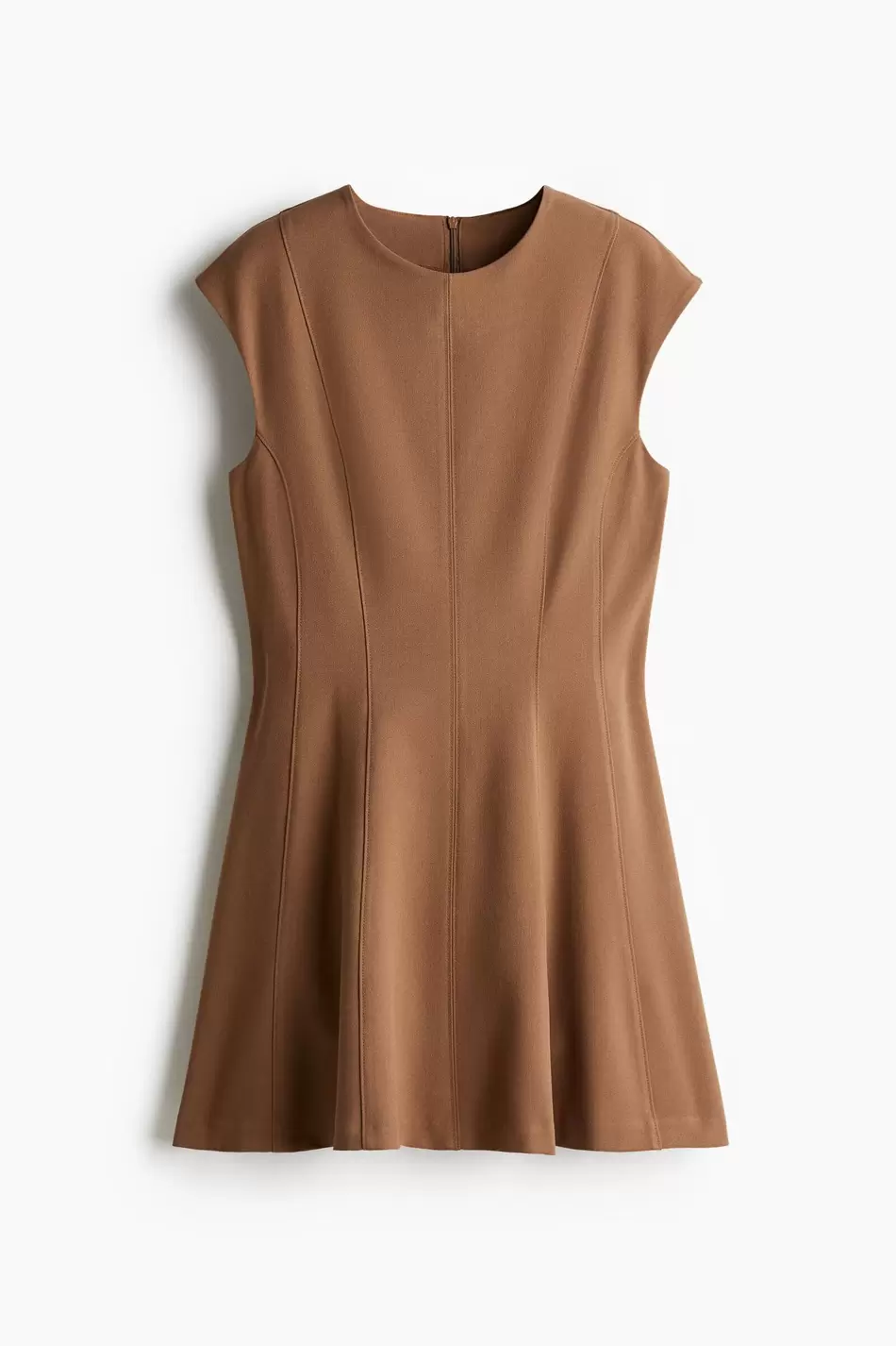 Vestido de sarga con vuelo