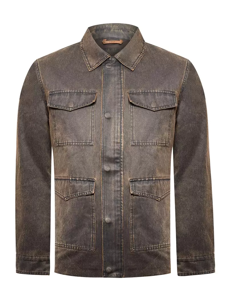 Chaqueta Algodón Hombre Torino Café Rockford