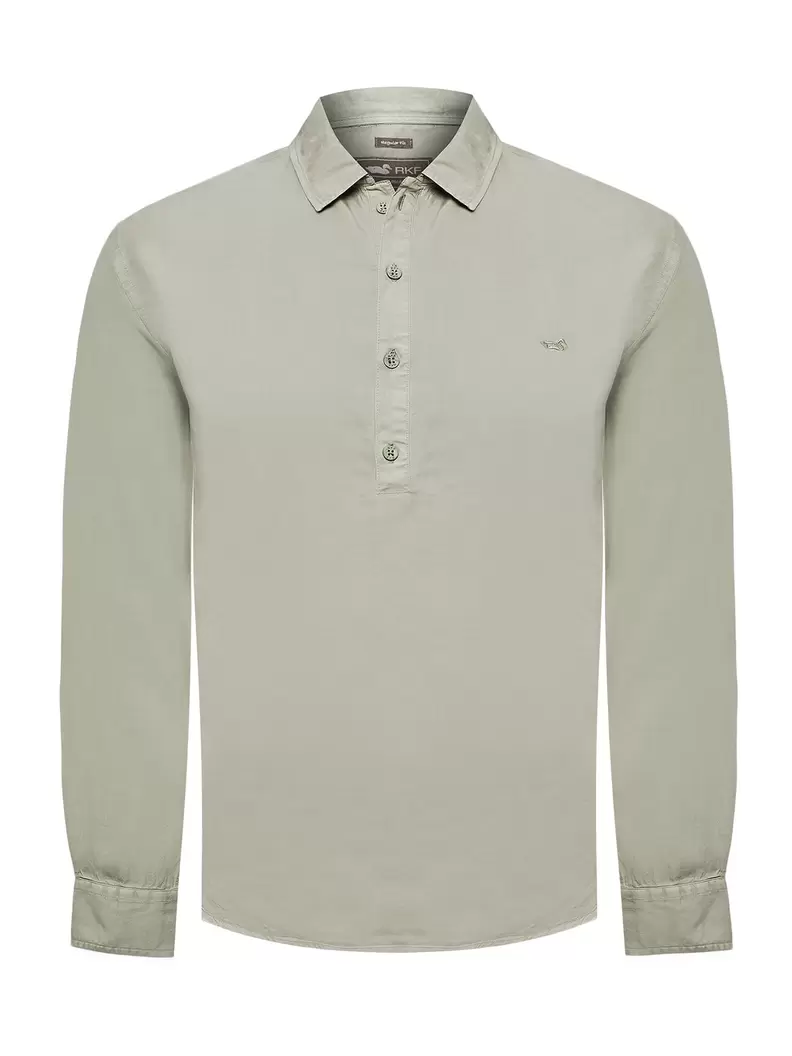 Camisa Tencel Hombre Tencelhalf Gris Rockford