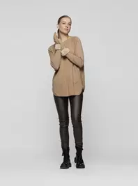 Guante Mujer Avelia Beige Lineatre