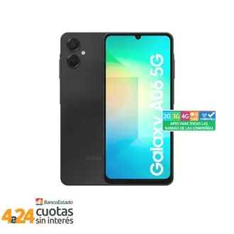 Celular Samsung Galaxy A06 5G 128GB/4G Negro Liberado