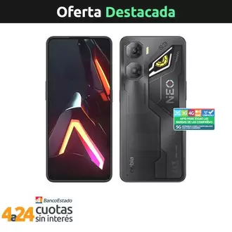 Celular ZTE Nubia Neo3 5G 256GB/8GB Negro Liberado