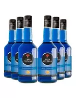6 Licores Tres Plumas Curacao