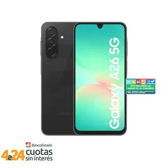 Celular Samsung Galaxy A26 128GB/6GB 5G Negro Liberado