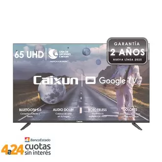 Smart TV Caixun LED 65" UHD 4K Google TV C65V1UG