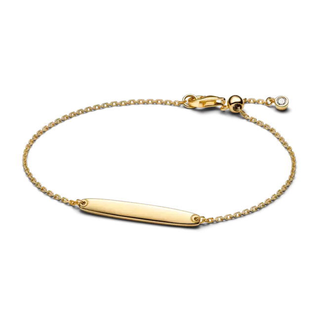 Brazalete De Cadena Con Barra Grabable