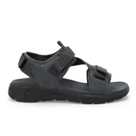 SANDALIAS HOMBRE CUERO Y TEXTIL SAFARI-9-09 GRIS