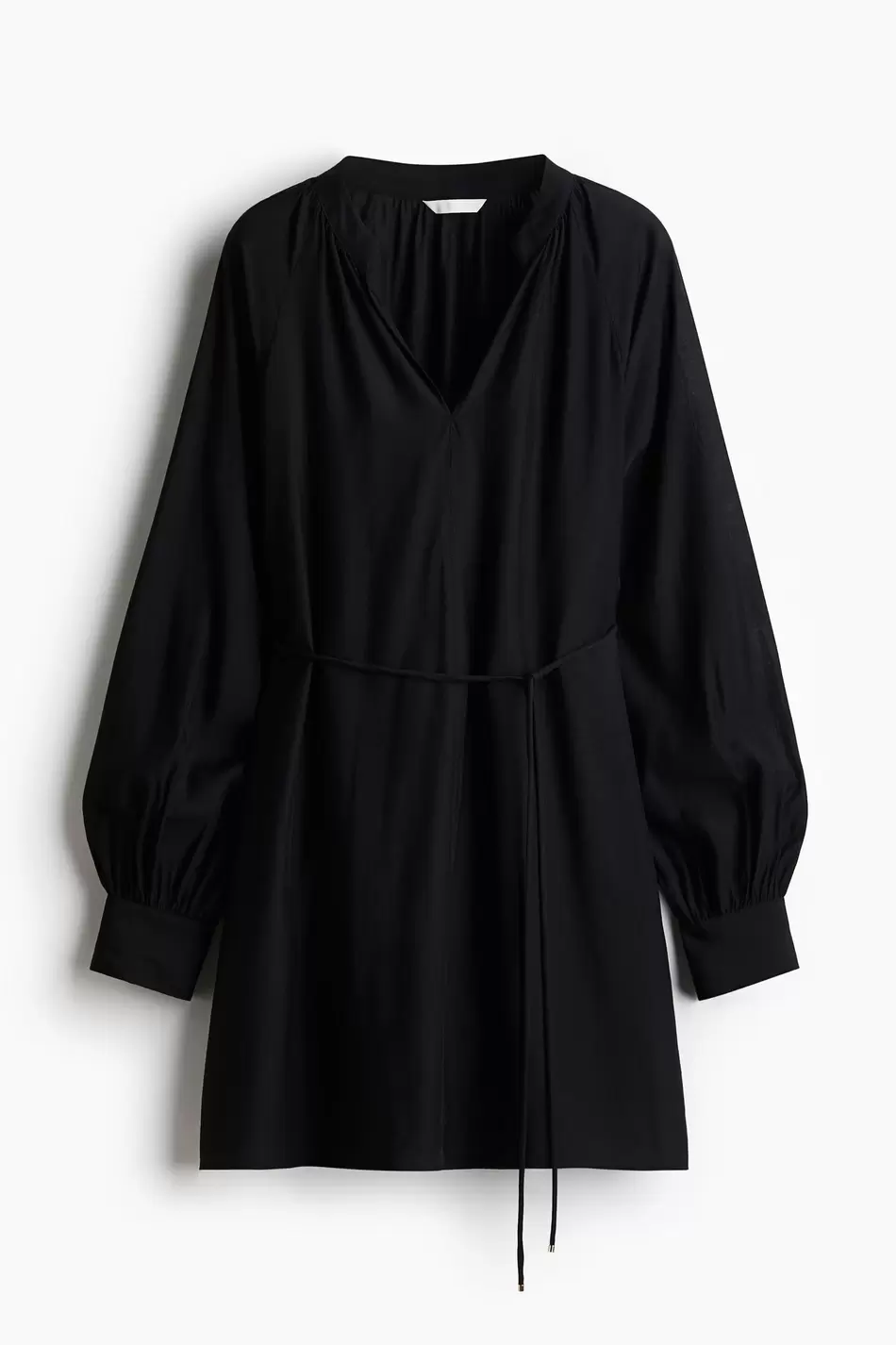 Vestido túnica con cinturón de anudar