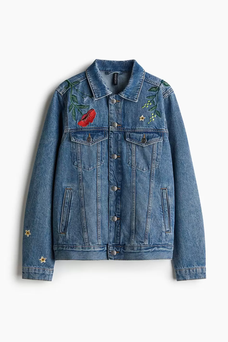 Chaqueta denim con bordados