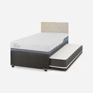 Cama Nido Diván Excellence Plus + Respaldo + Villarrica Alpino