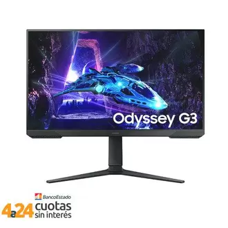Monitor Gamer Samsung 27", FHD, 180Hz, VA, 1ms, FreeSync, Odyssey G3 LS27DG300ELXZS