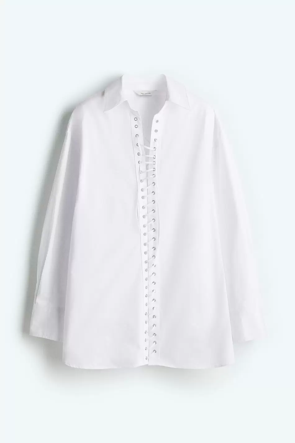 Camisa de algodón con lazada
