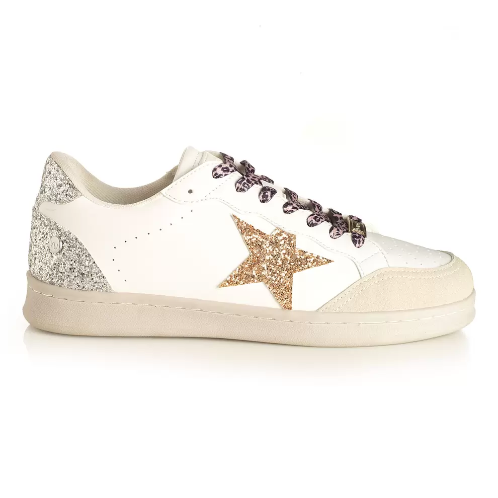 Zapatilla Mujer Cala Chica  Rose Gold Taco Bajo Via Uno