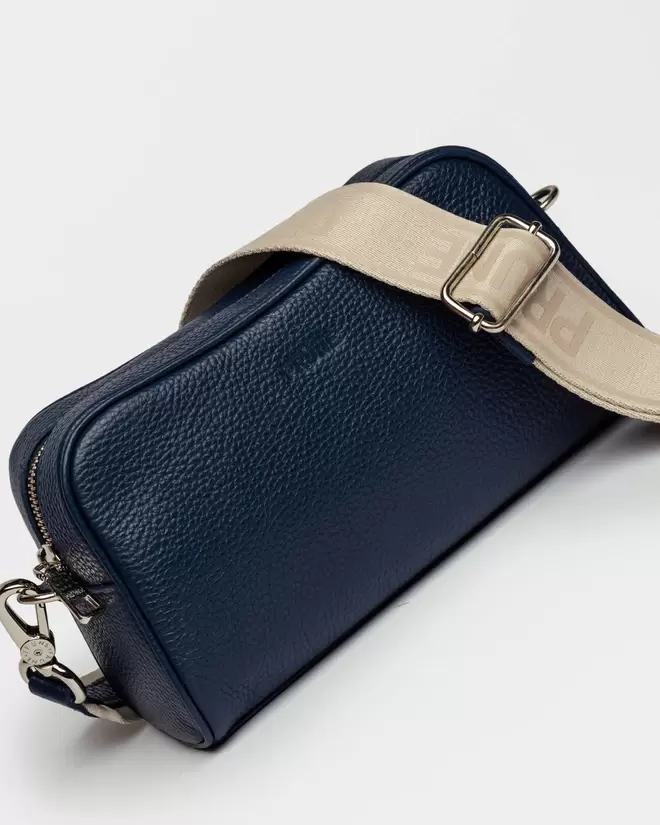 Bandolera The Club en cuero graneado