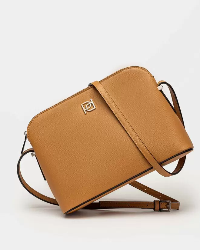 Bandolera Dyna en efecto cuero zaffiano