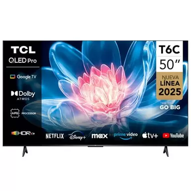 Televisor 50" QLED 4K UHD 50T6C Smart TV TCL