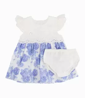 Vestido Recién Nacida Con Flores