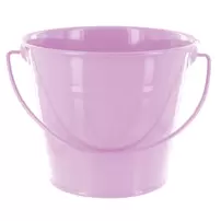 Balde Metalico Grande Rosa 1 Uni