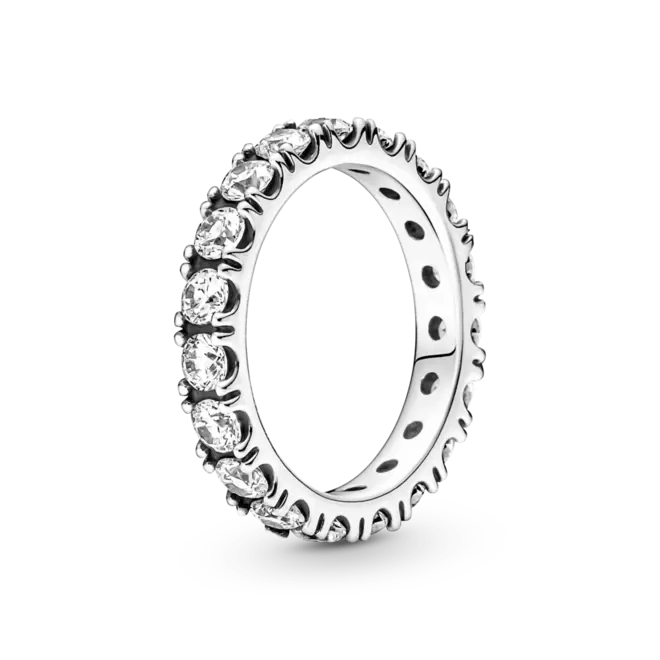 Anillo En Plata De Ley Eternity Brillante