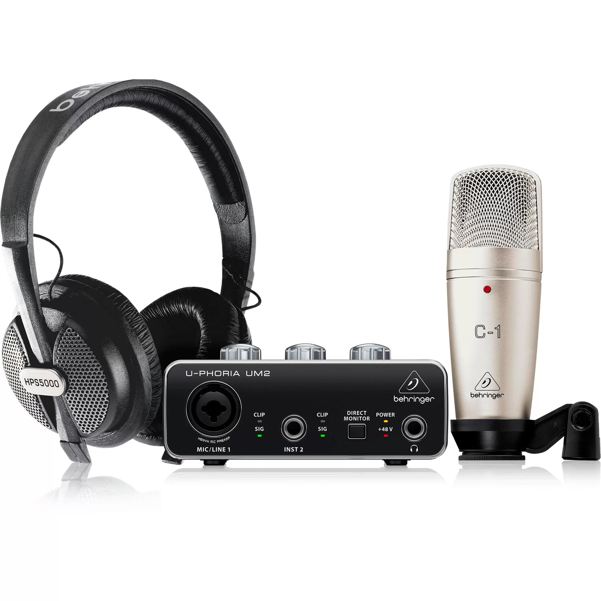 Pack Interfaz de audio Behringer U-Phoria Studio