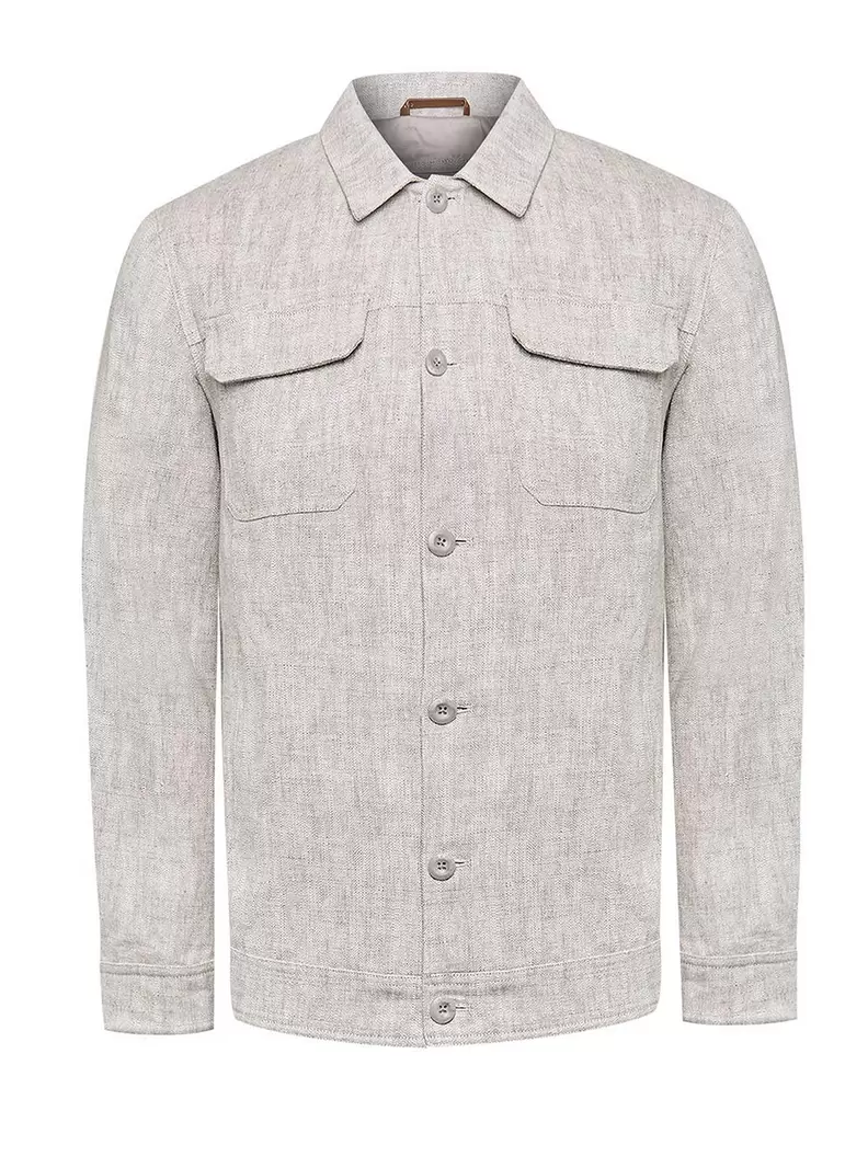 Chaqueta Lino Hombre Toscana Beige Rockford