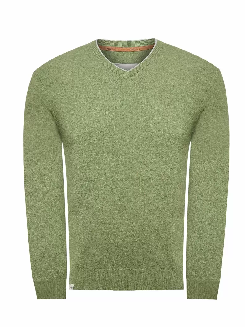Sweater Fibras Recicladas Hombre Angriv Verde Rockford