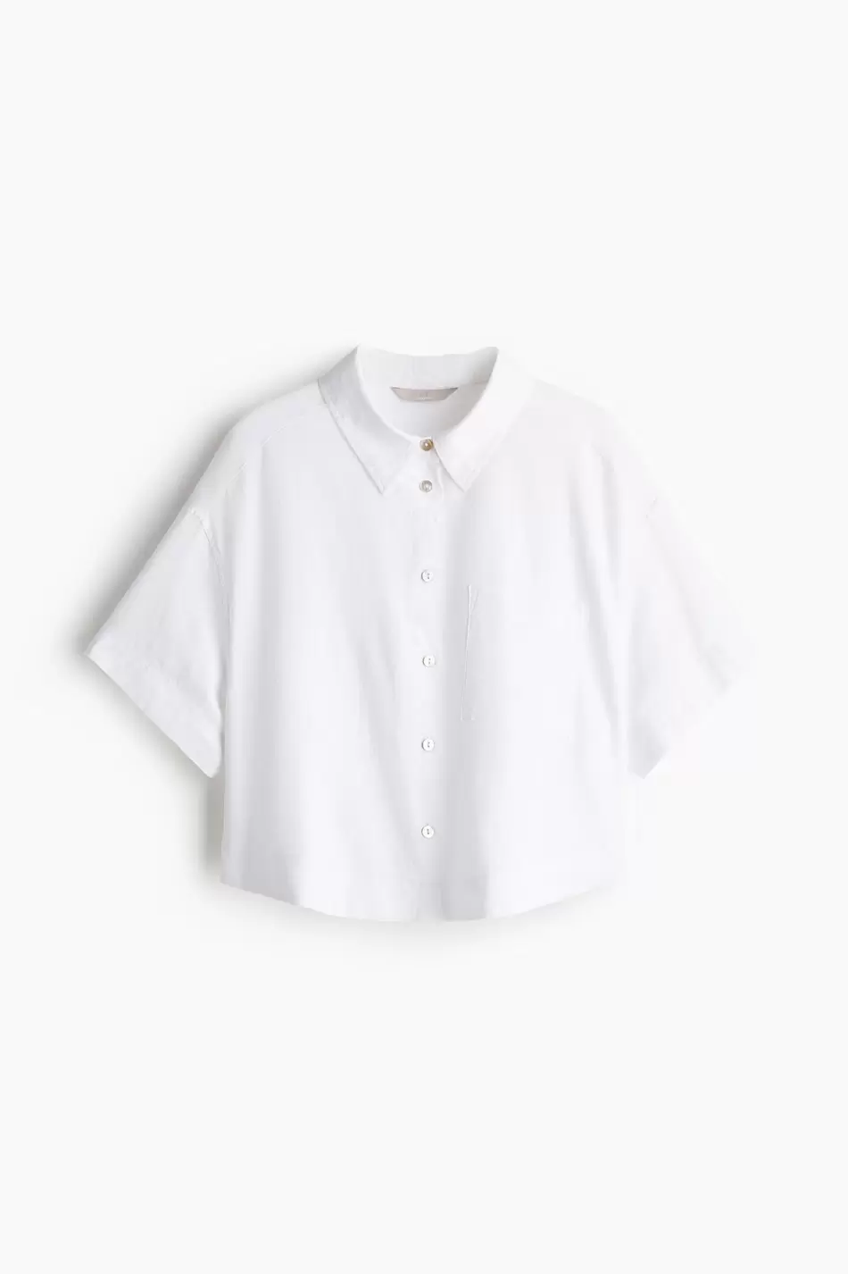 Camisa en mezcla de lino