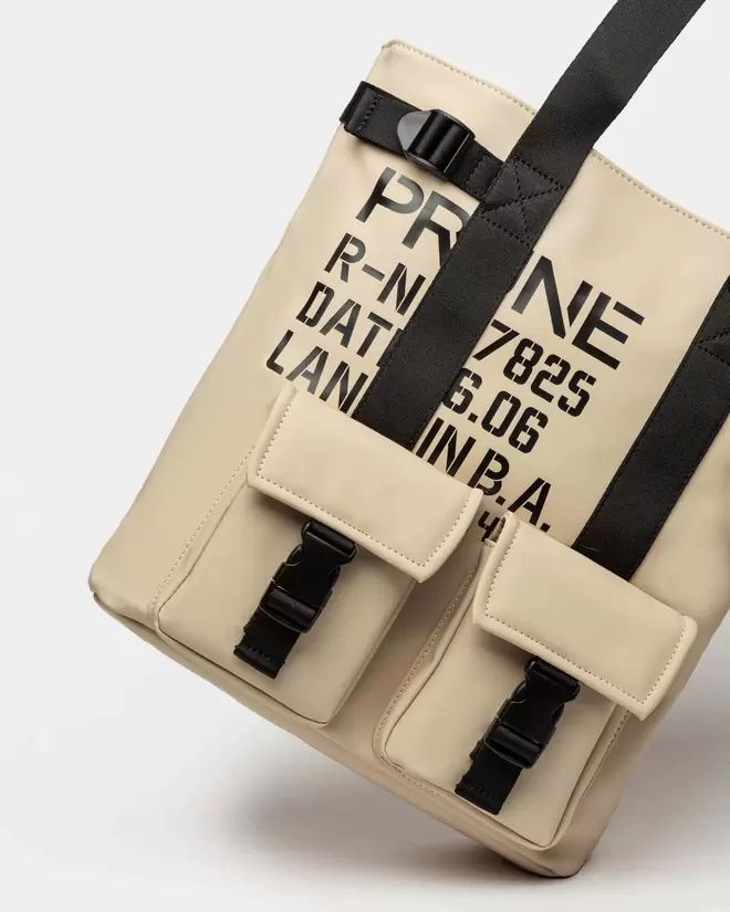 Bolso Daily en efecto cuero rubber