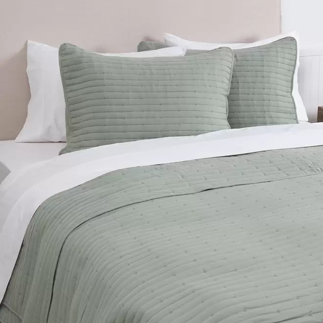 Cubrecama Quilt Renato King Verde