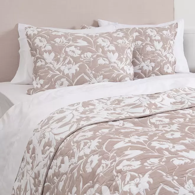 Cubrecama Quilt Jacquard Alicia King Malva