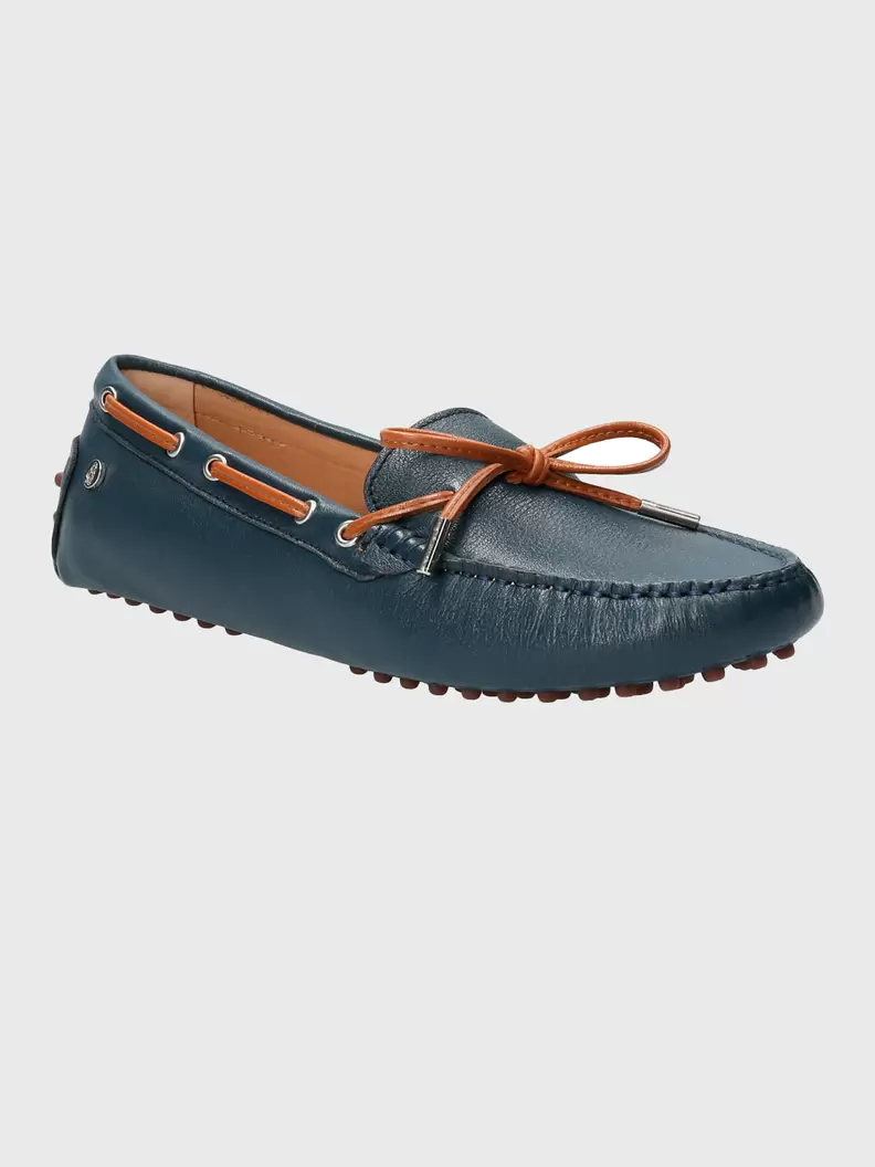 Mocasin Cuero Mujer Ribbon