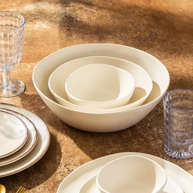 Bowl Melamina Ivory 30,4x8,5cm Lugano