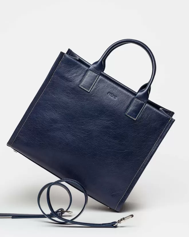 Cartera de mano Capri en cuero vegetal liso