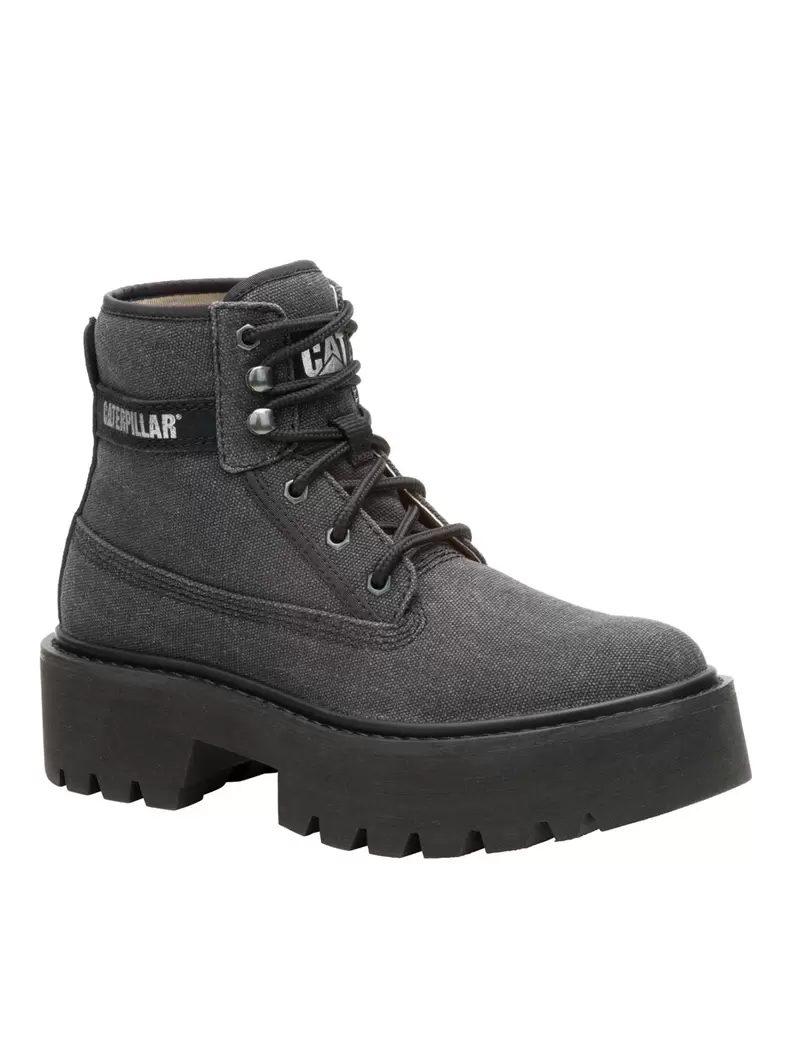 Botín Canvas Colorado Max 6 Mujer Negro Cat