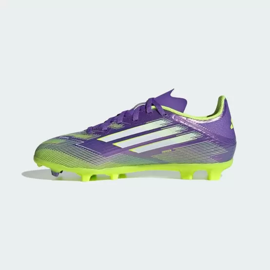 zapato de futbol adidas f50 league lila fg niño