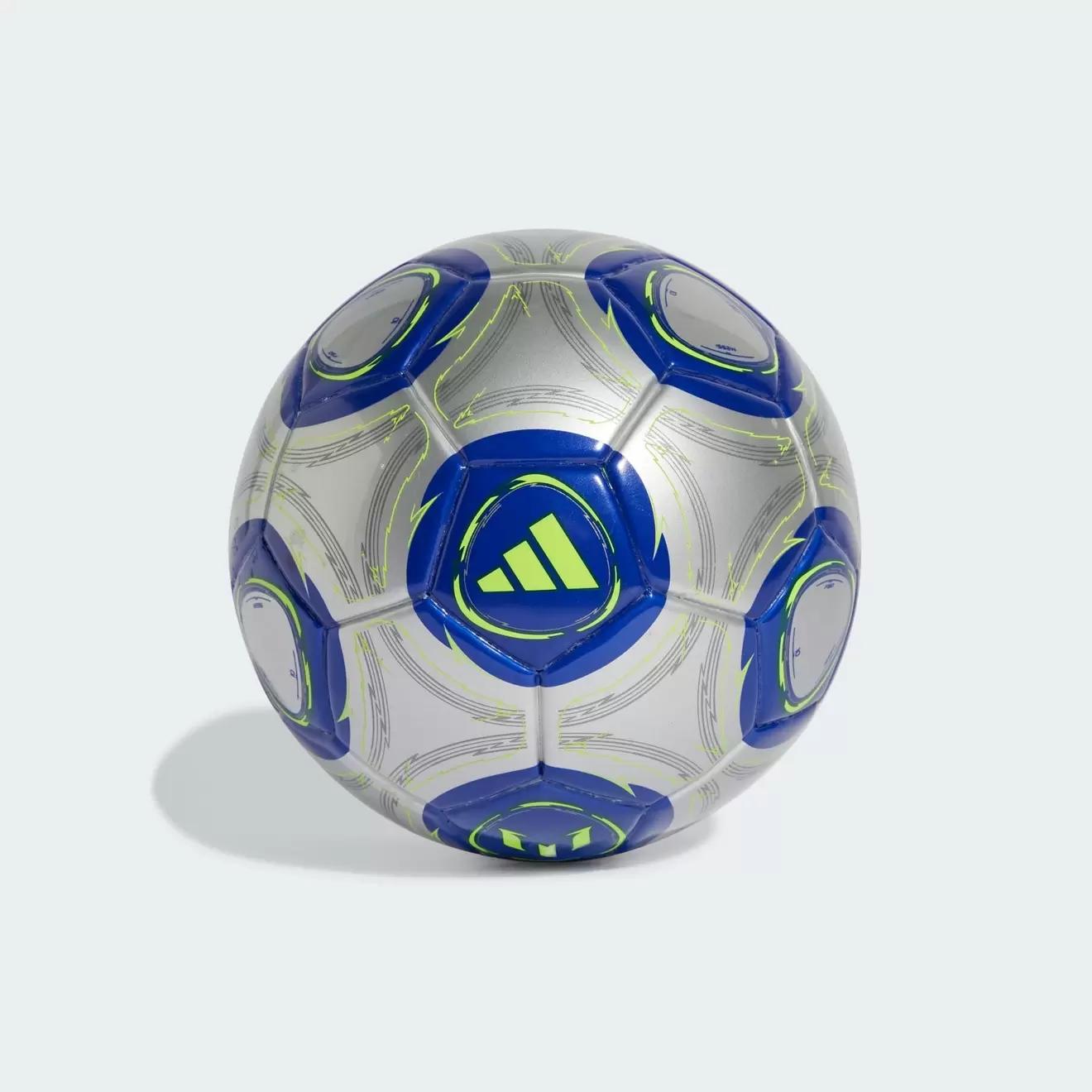 mini balon de futbol adidas messi plateado talla 1