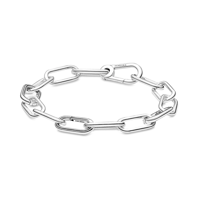 Brazalete De Cadena De Eslabones Tres Conectores Pandora Me