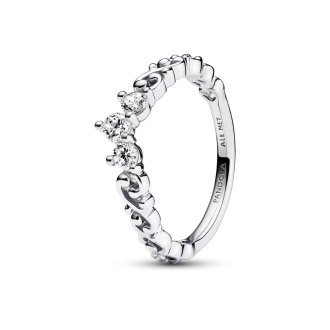 Anillo Tiara Remolino Real Pandora Plata Esterlina