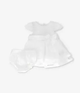 Vestido recién nacida con lazo