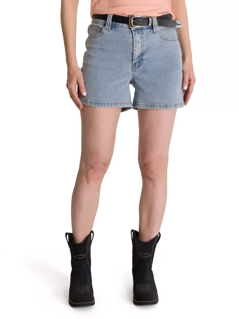 Short Denim Mujer 5 Bolsillos Azul Claro CAT