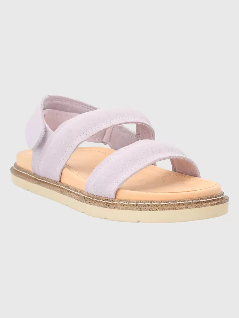 Sandalia Cuero Mujer Baden Lila