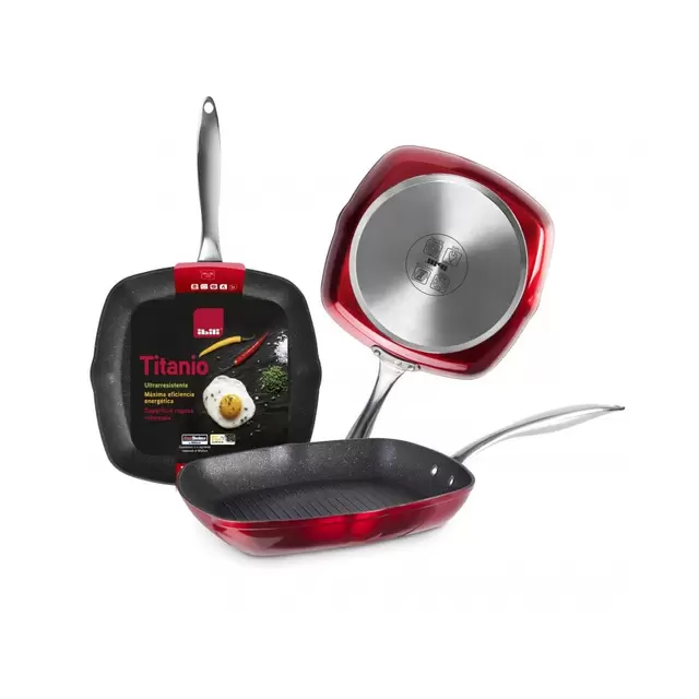 Grill Aluminio Forjado 28x28cm Red Rock Ibili