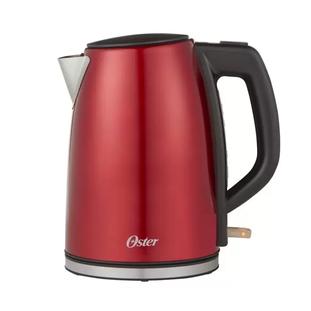Hervidor de Acero Inoxidable 1,7lt Rojo 673 Oster