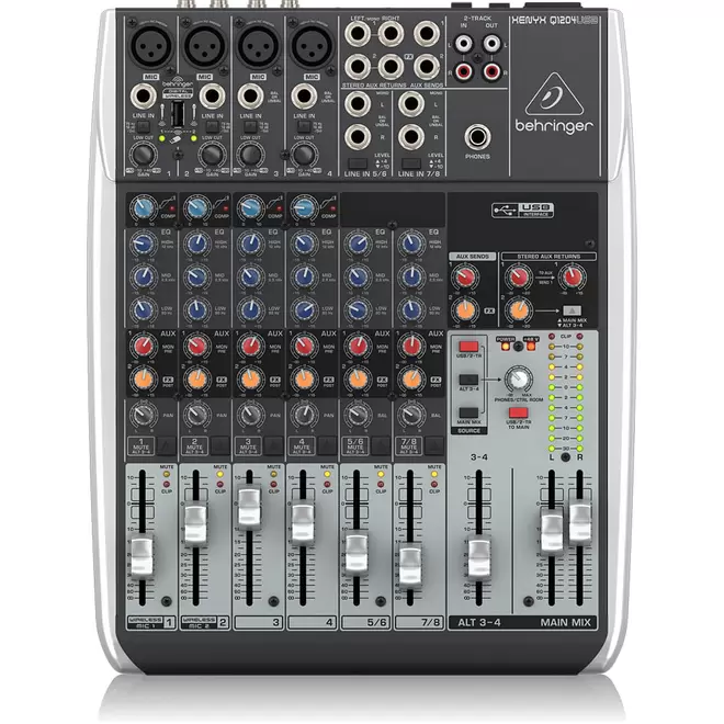 Mixer Análogo Con USB Behringer XENYX Q1204USB